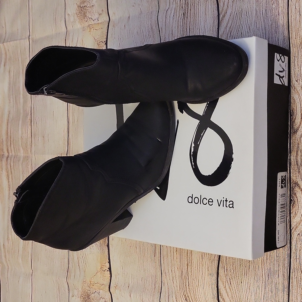 Dolce Vita Black Carling Western Booties